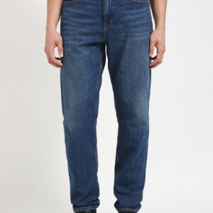 Men Relaxed Fit Low Distress Light Fade Jeans
