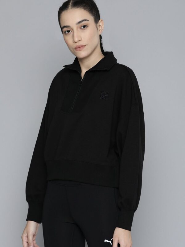 Puma Women Oversized Fit Infuse Half-Zip Sweatshirt