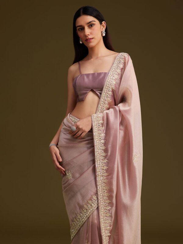 KALKI Fashion Embellished Embroidered Saree