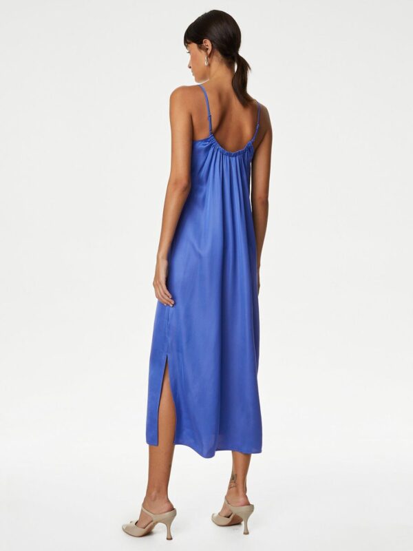Shoulder Straps A-Line Midi Dress - Image 3