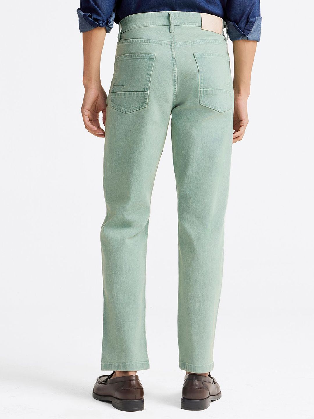 Men Stretchable Embroidered Cotton Elastane Regular Fit Jeans - Image 3