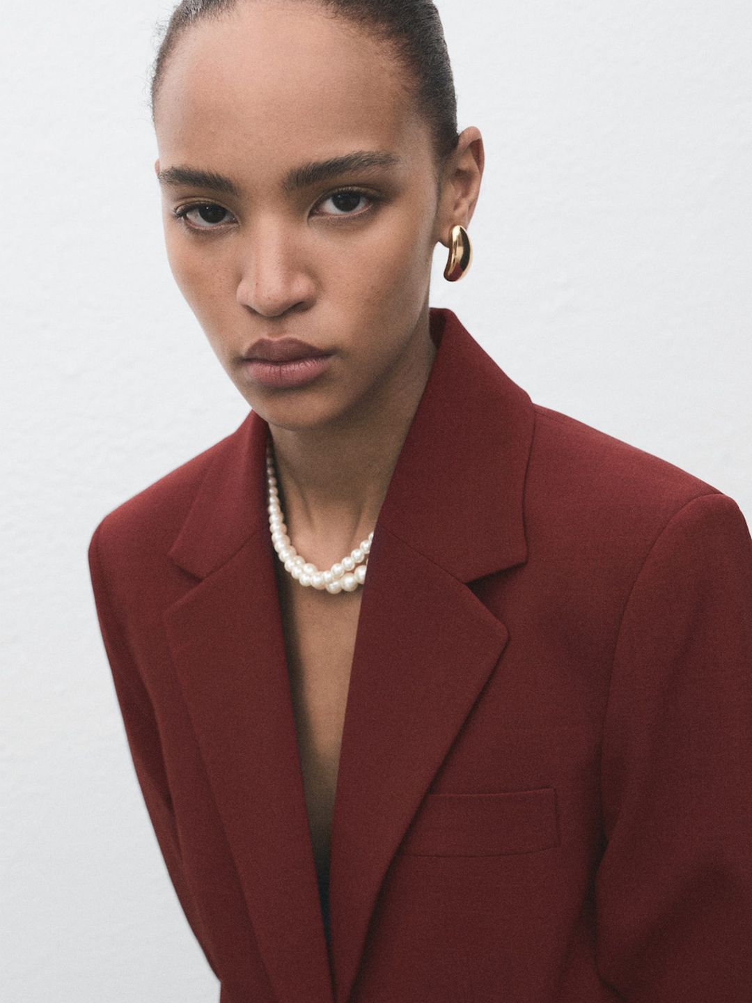 MANGO Single-Breasted Formal Blazer - Image 2