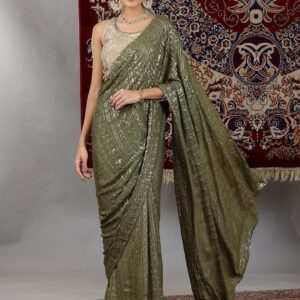 AURELIA Embellished Saree With Blouse