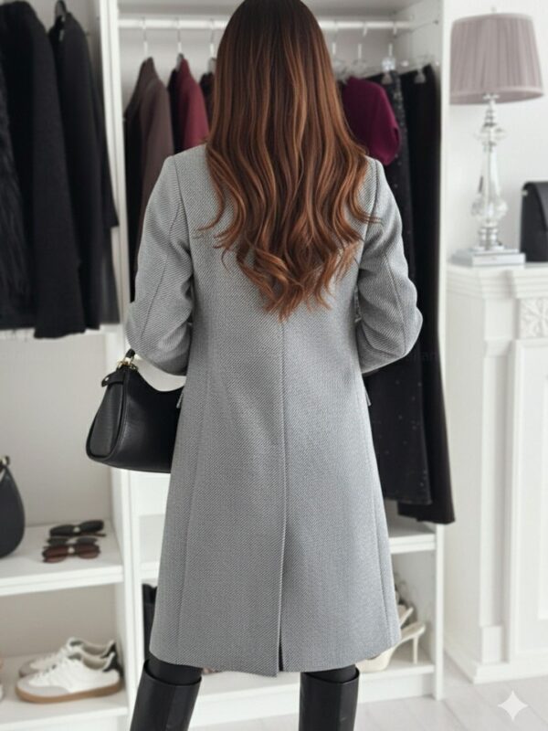DressBerry Women Grey Casual Polyester Blazer - Image 2